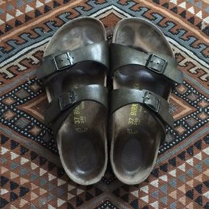 Birkenstock Sydney Brown Metallic Sandals